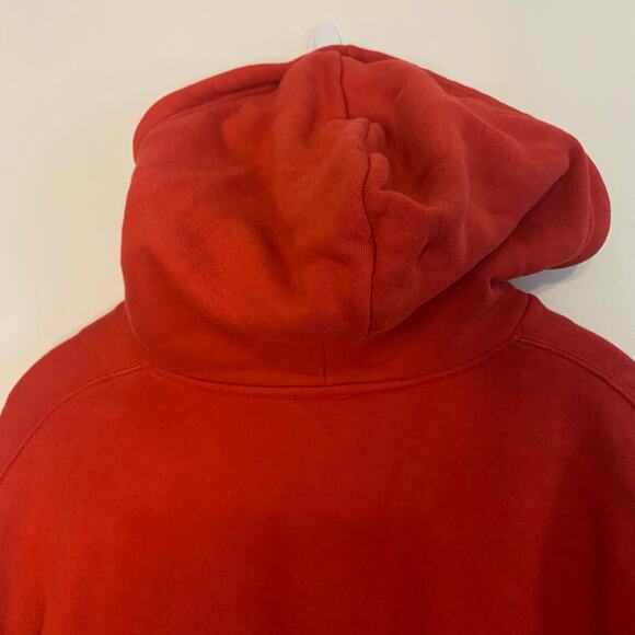 Good American Womens Red Boxy Oversized Hooded Sweatshirt Size Medium Large - Picture 15 of 16
